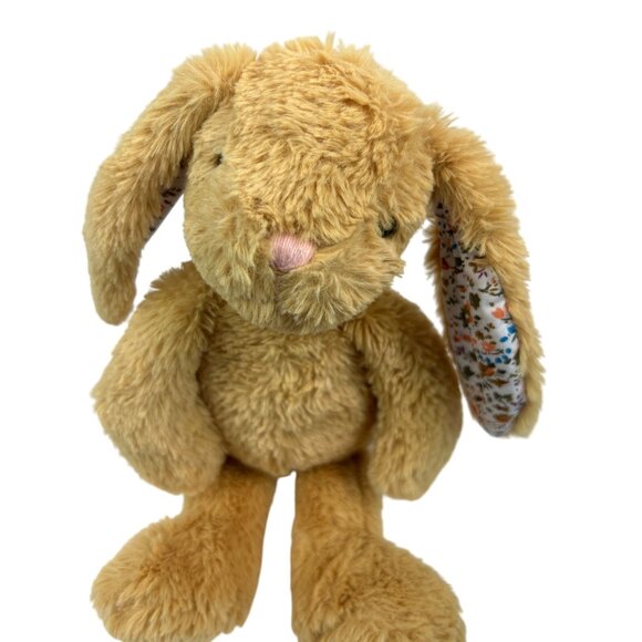 Manhattan Toy Pattern Pals Brown Bunny Rabbit Plush 12" Floral Flower Ears - Picture 3 of 9